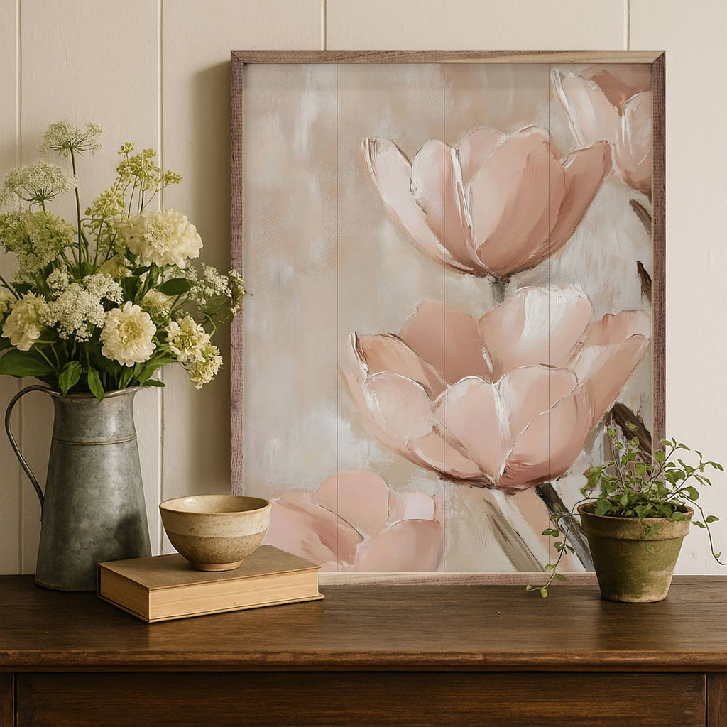 Dusty Pink Floral By Franklyn Gregory multiple sizes