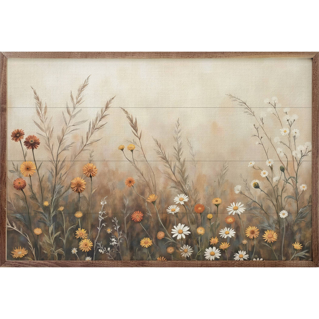Fall Field With Mums And Daisies 16x10