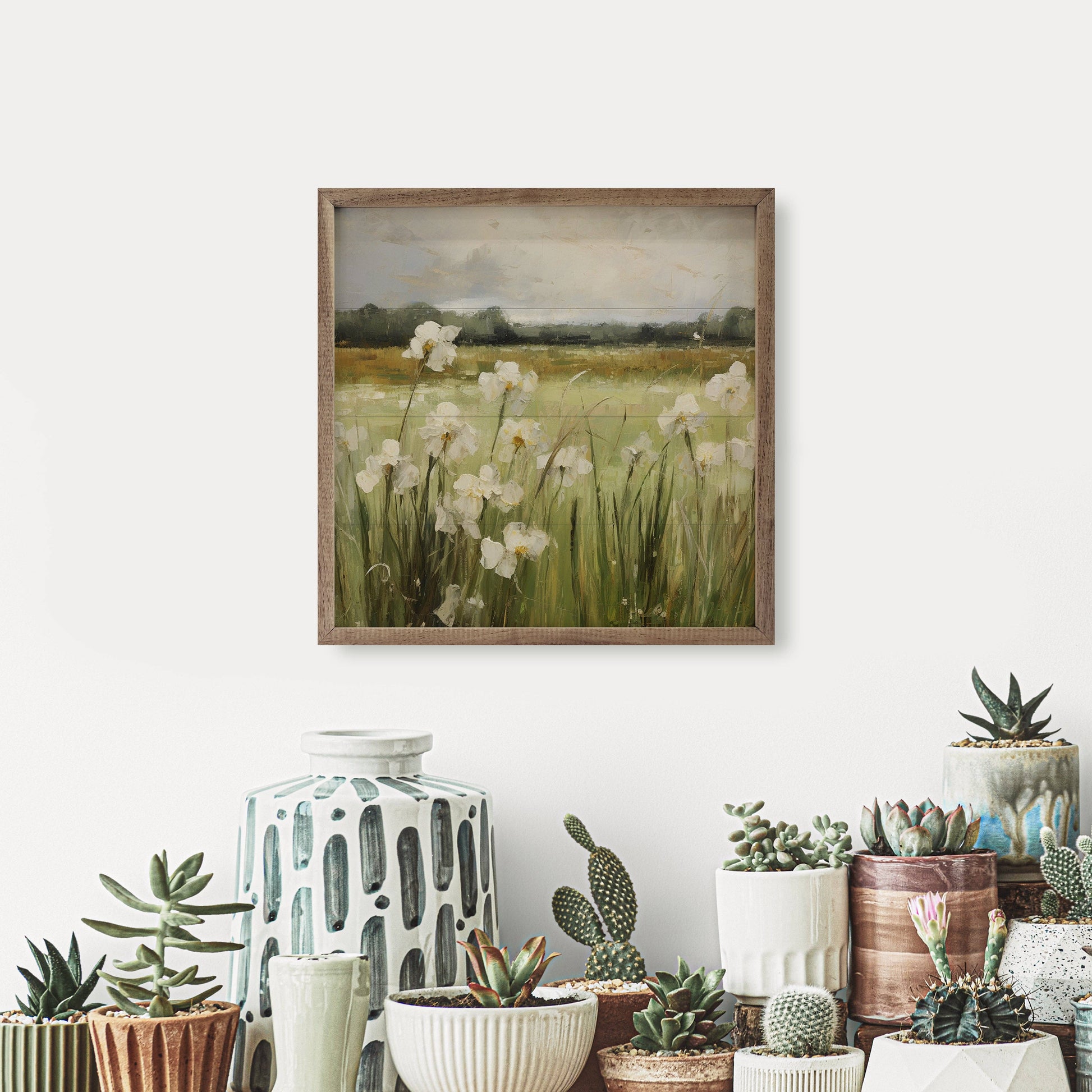 Wild White Irises By Gina Kelly 8x8