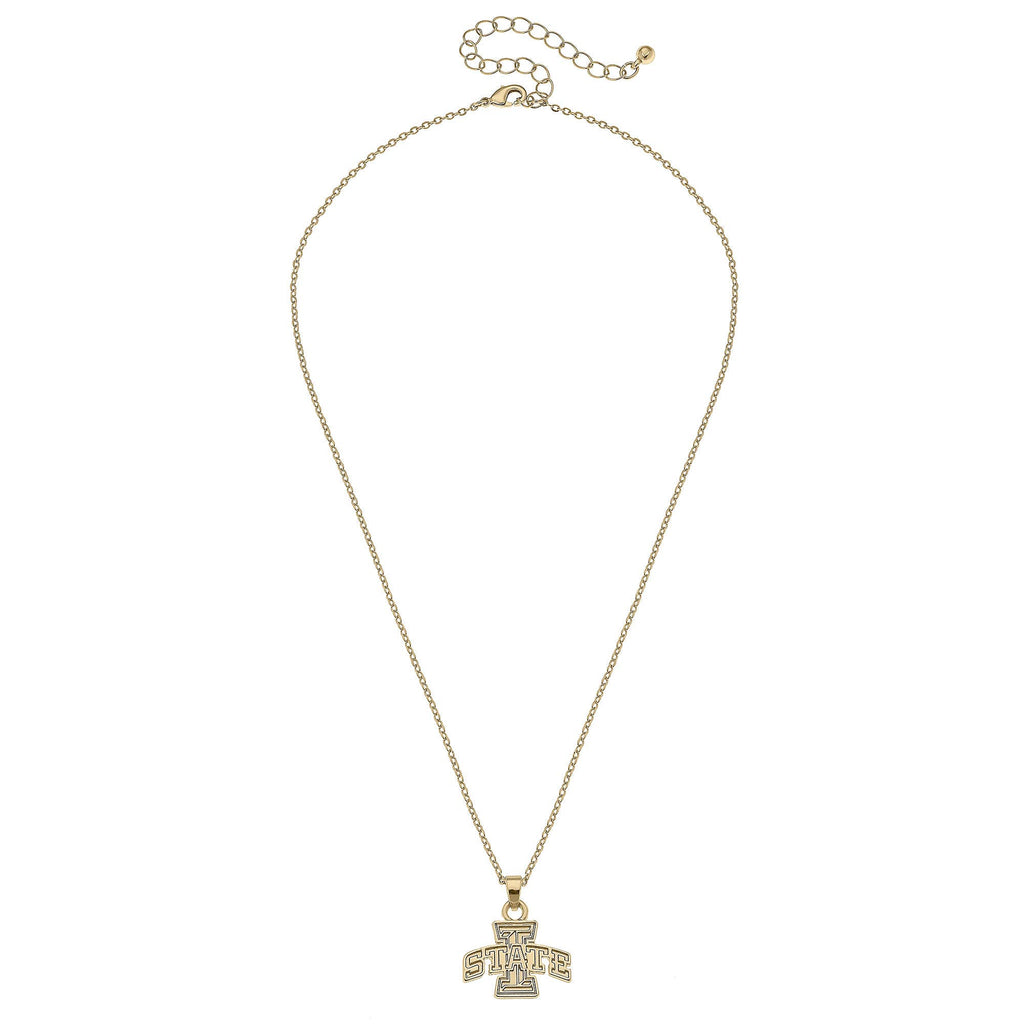 Iowa State Cyclones 24K Gold Plated Pendant Necklace