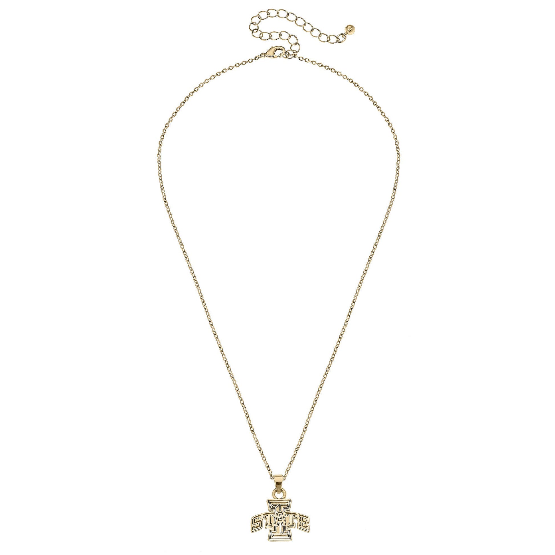 Iowa State Cyclones 24K Gold Plated Pendant Necklace