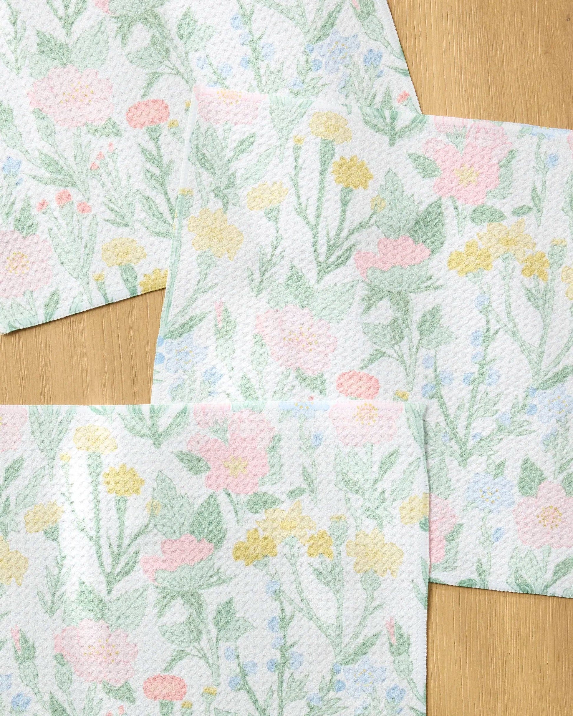 Wildflowers in Bloom Dishcloth Set