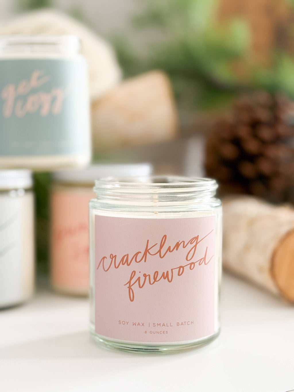 Crackling Firewood Candle