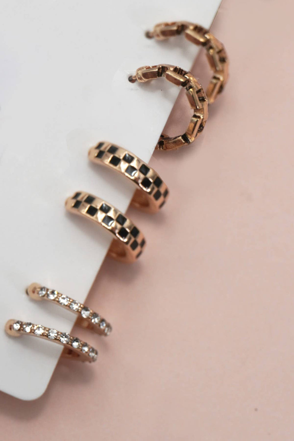 HOOP HUGGIE EARRINGS SET