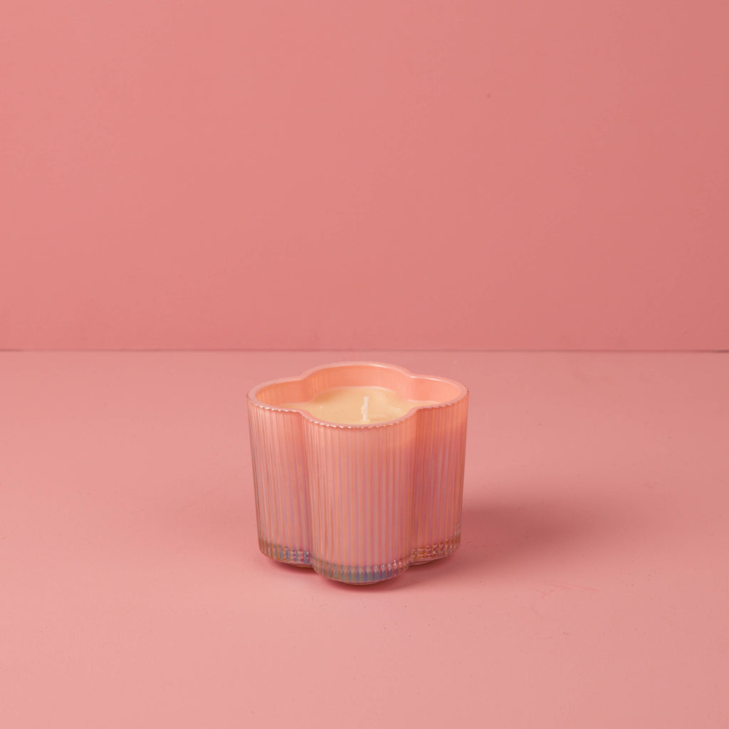 Sweet Grace Collection pink flower Candle