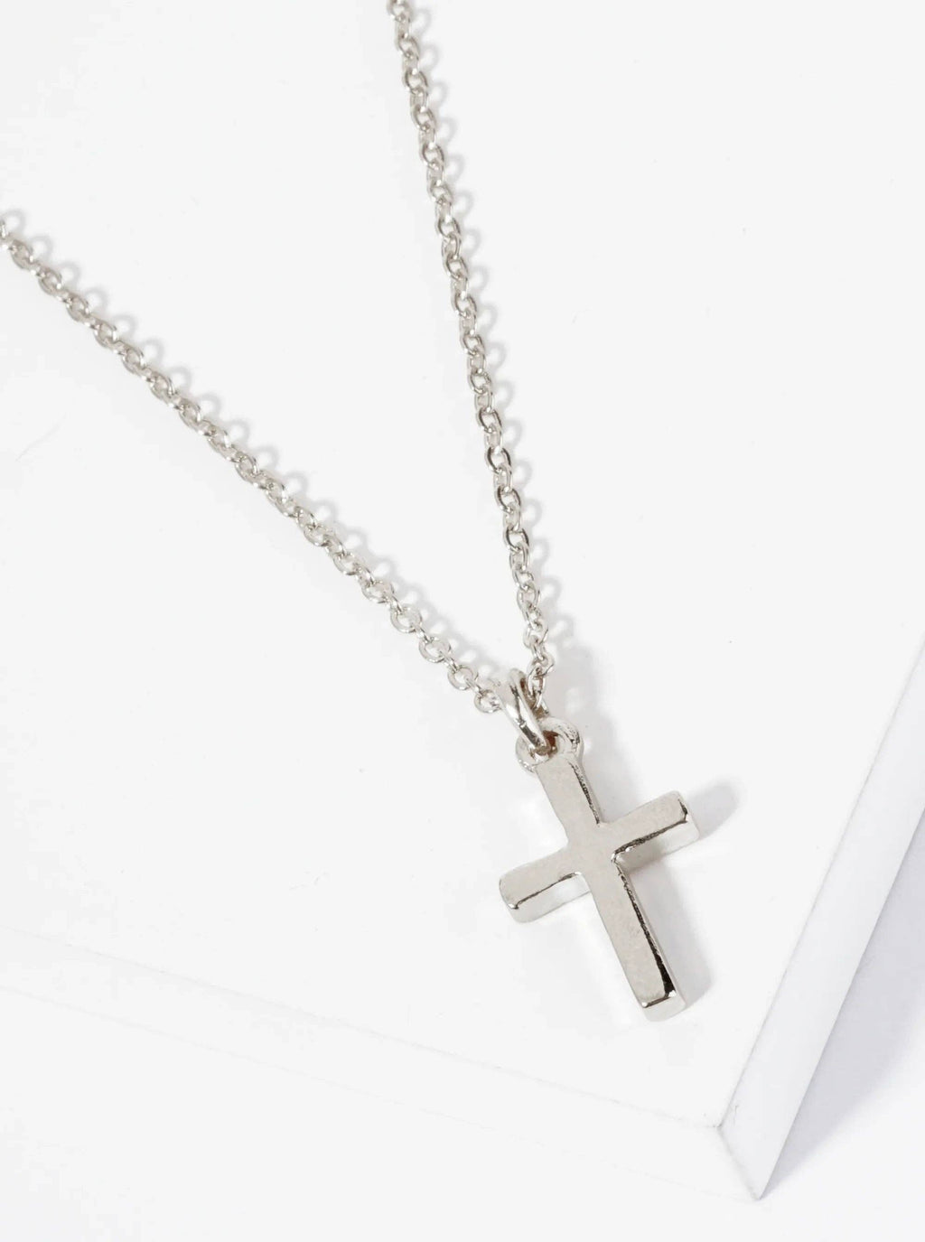 Metal Dainty Cross Pendant Necklace
