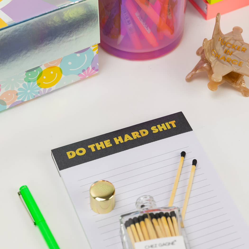 Do The Hard Shit - Lined Notepad, To-Do List