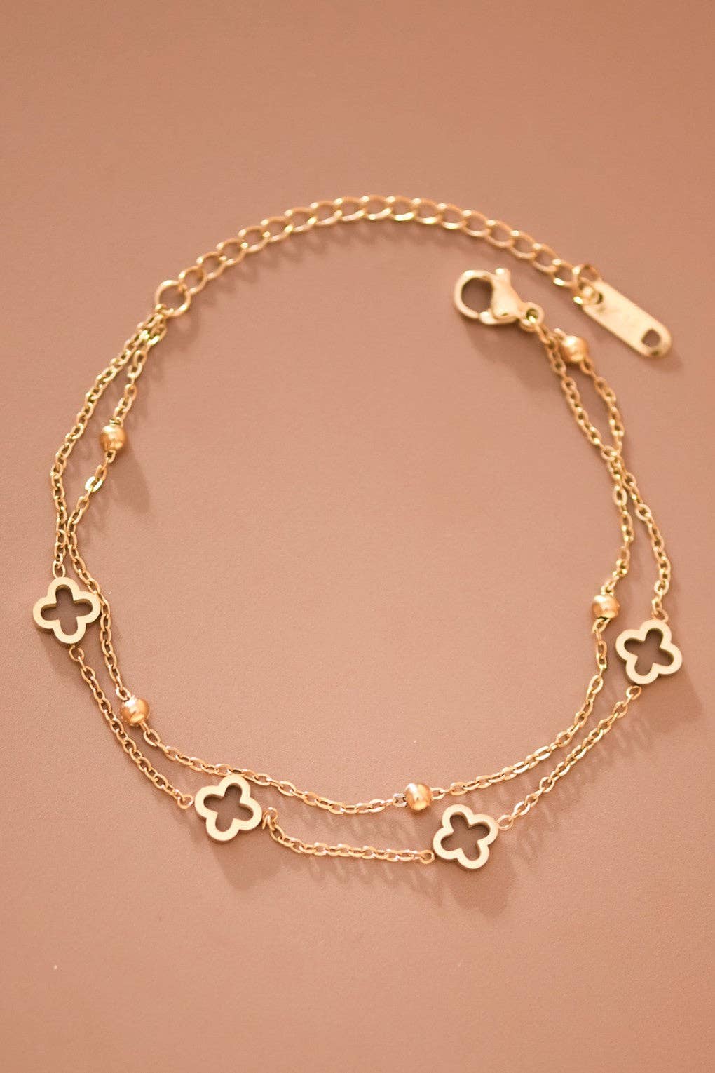 18K Gold PVD Plated Waterproof Stainless Steel Chain Bracelet