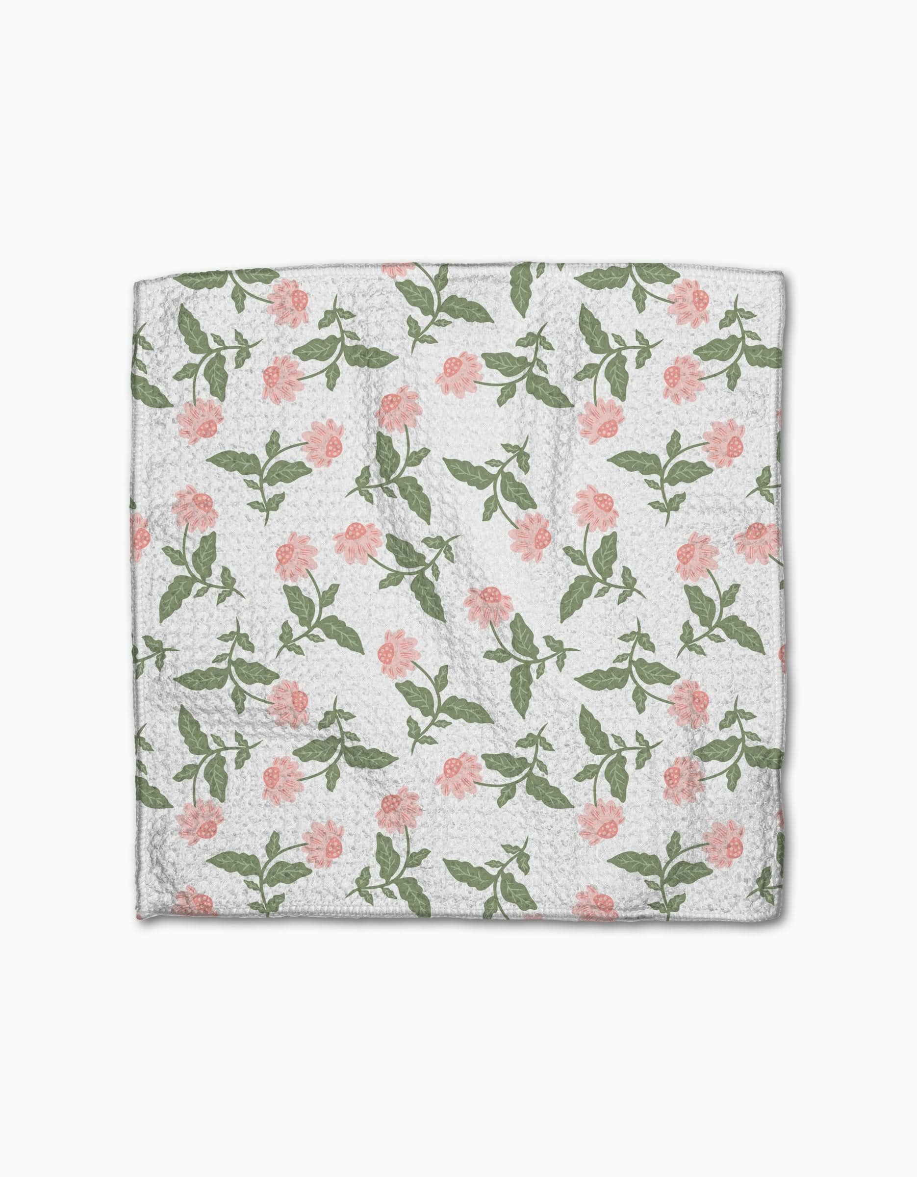 Wildflower Vine Blush Dishcloth Set