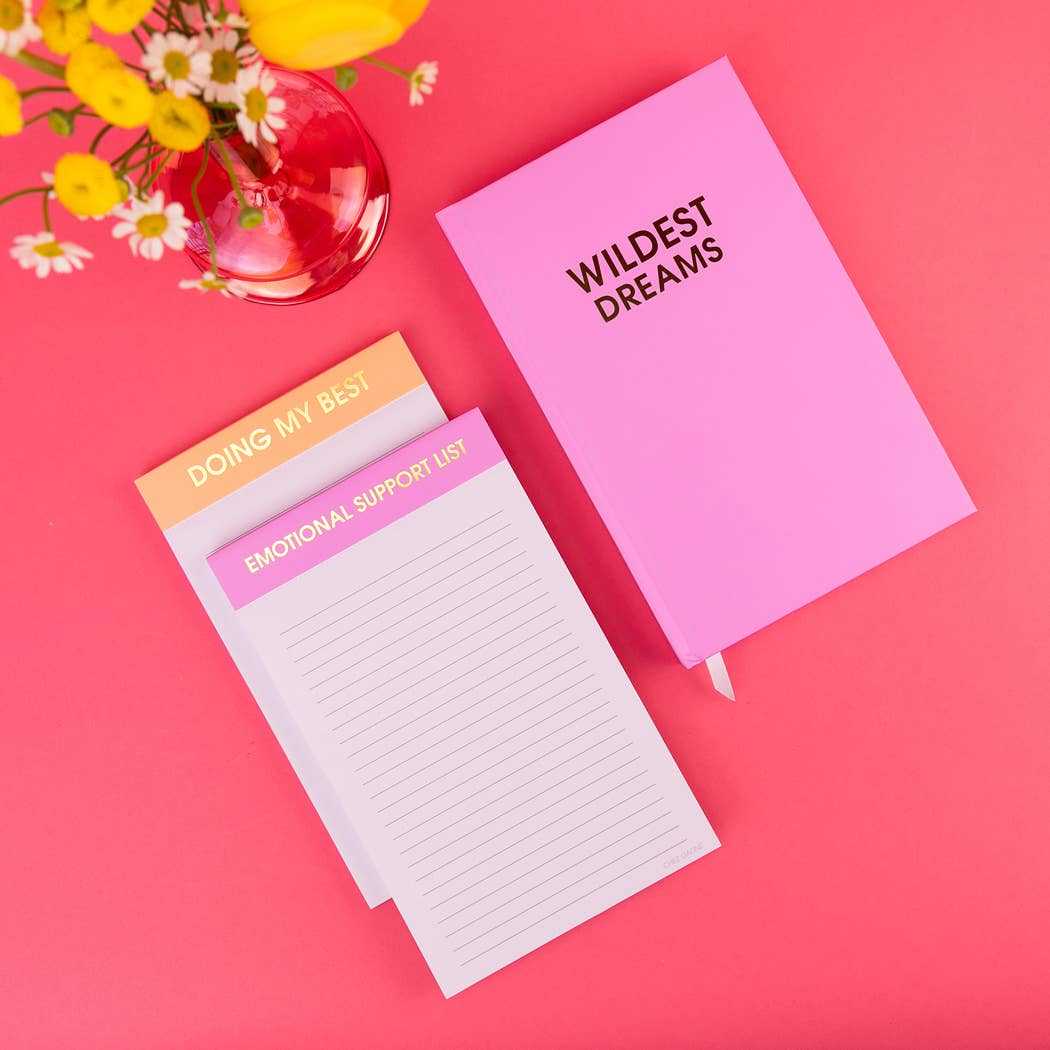Emotional Support List - Lined Notepad, To Do List