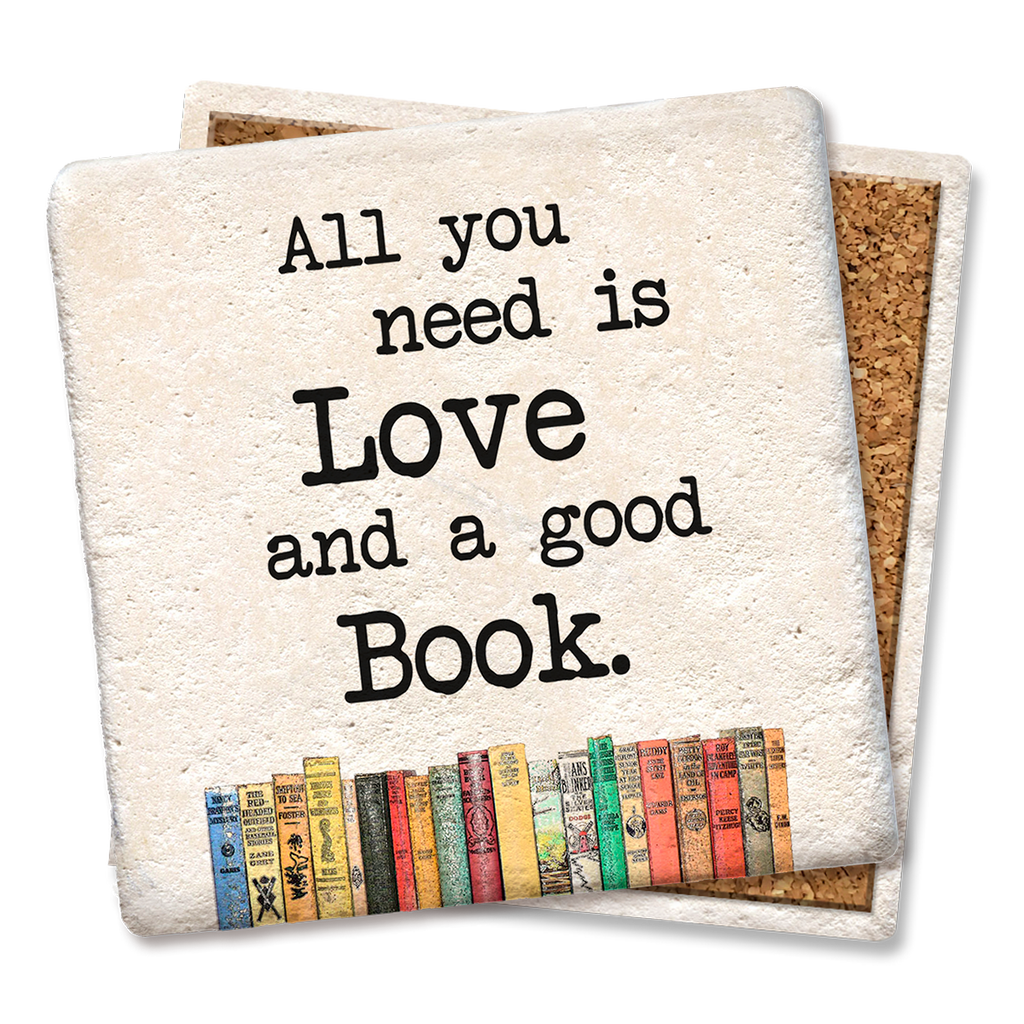Coasters All You Need Is Love and a Good Book Coaster