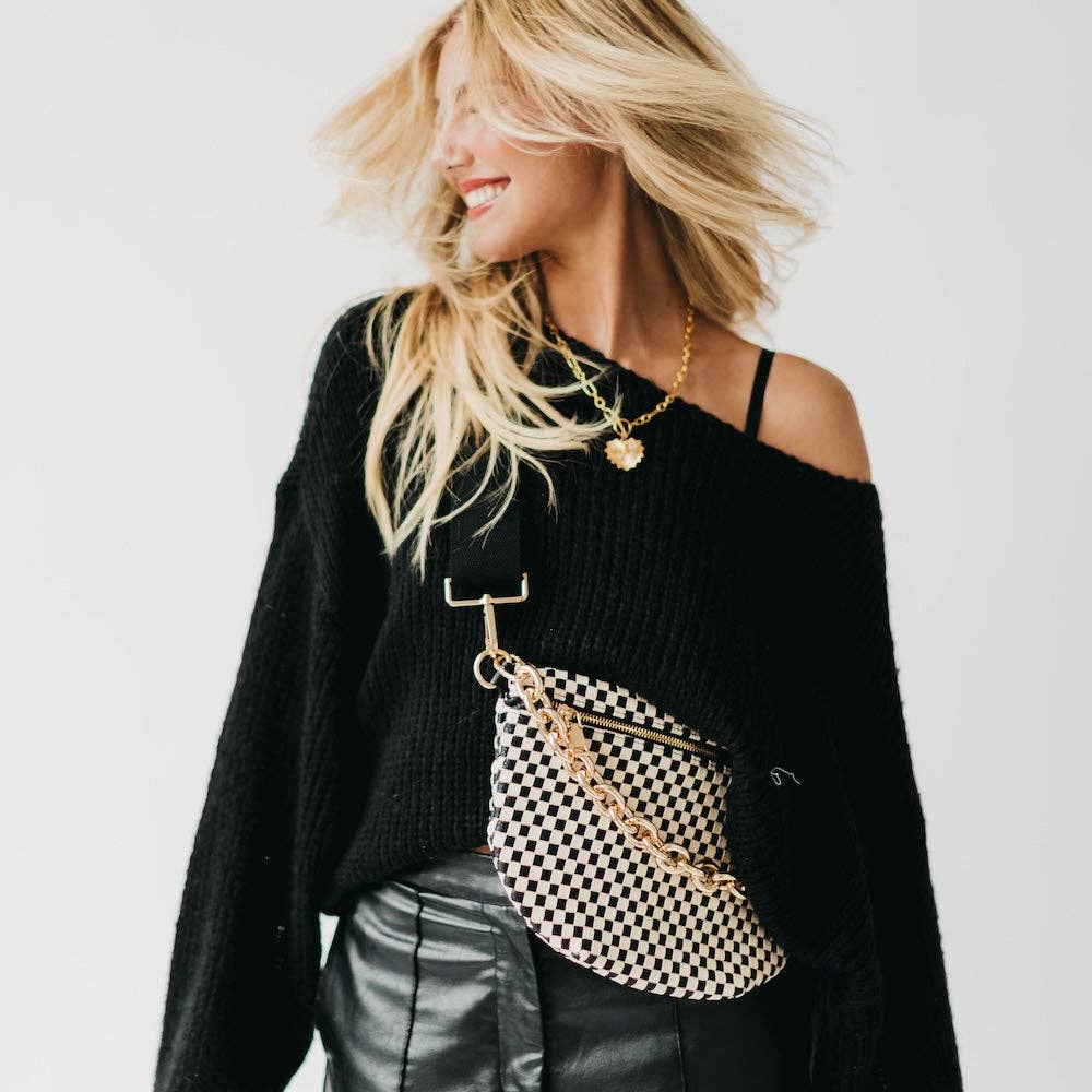 Bold Metal Chain Shoulder Strap