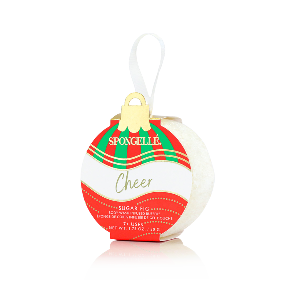 Spongelle Holiday Ornament Buffer Christmas Gift 
