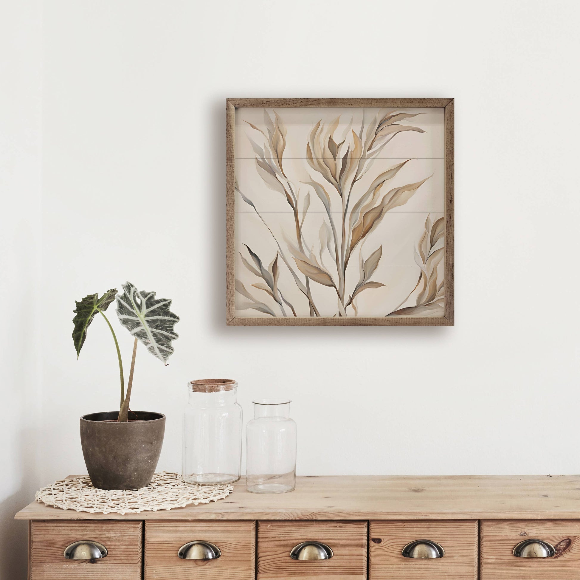Brown And Tan Branches 12x12