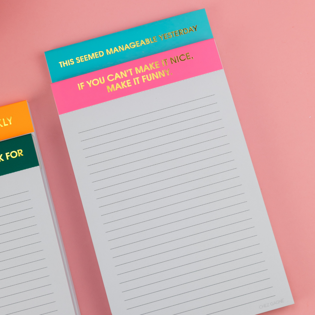This Seemed Manageable Yesterday - Lined Notepad, To Do List