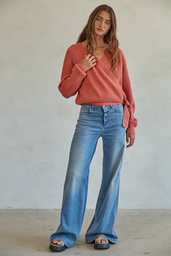 Knit Wrap Ballet Sweater
