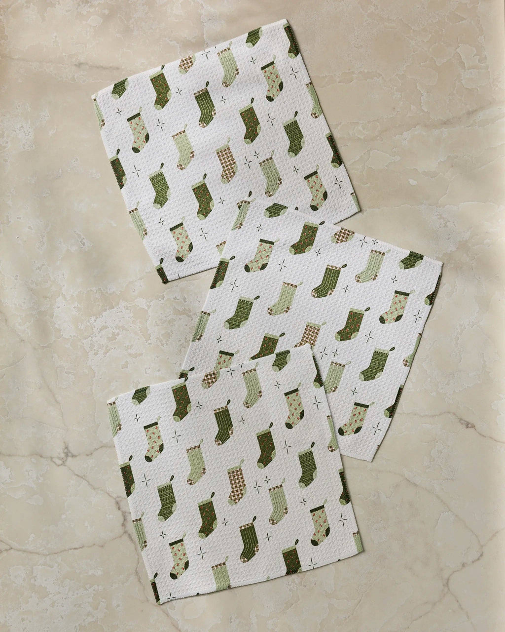Stocking Medley Dishcloth Set