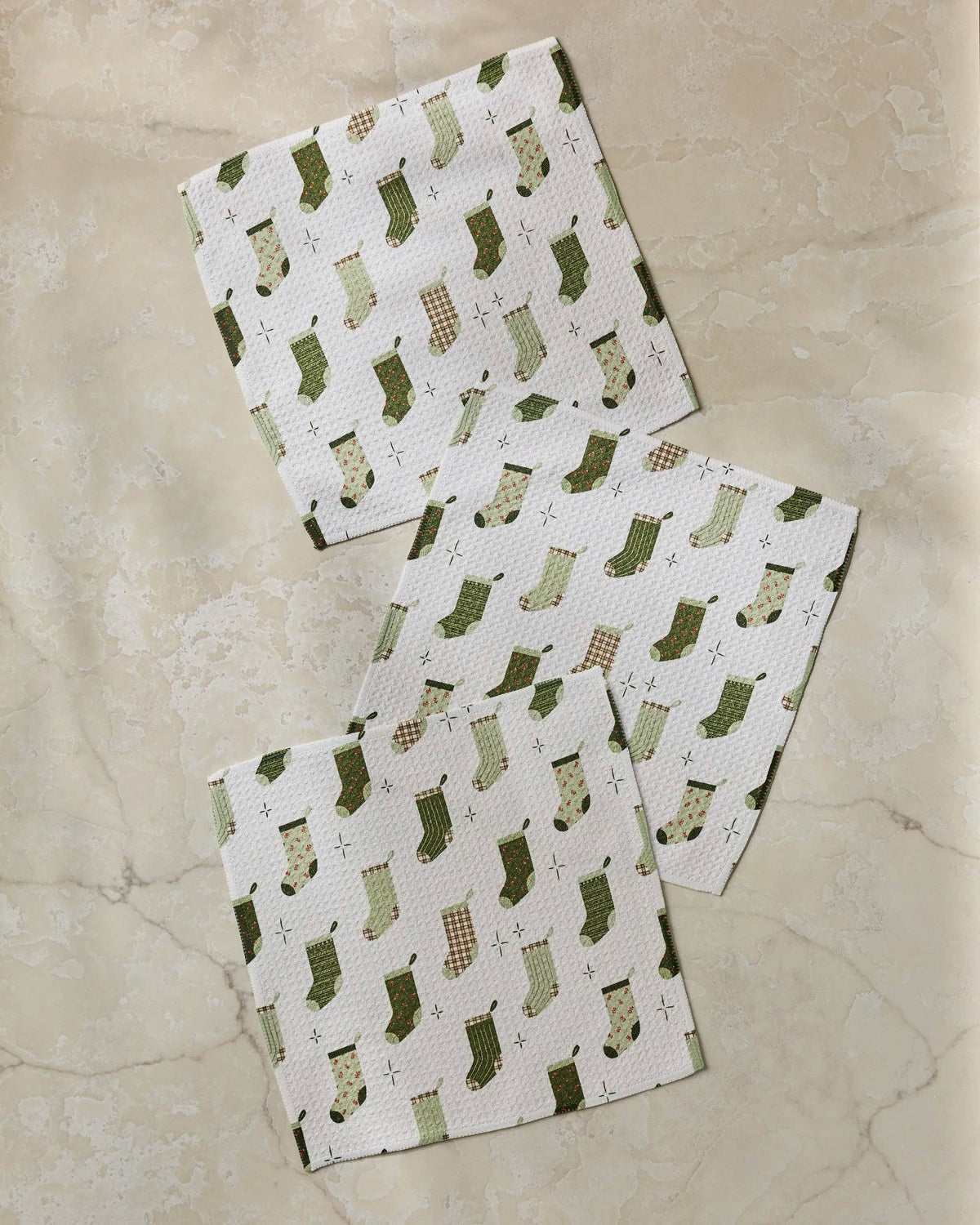Stocking Medley Dishcloth Set