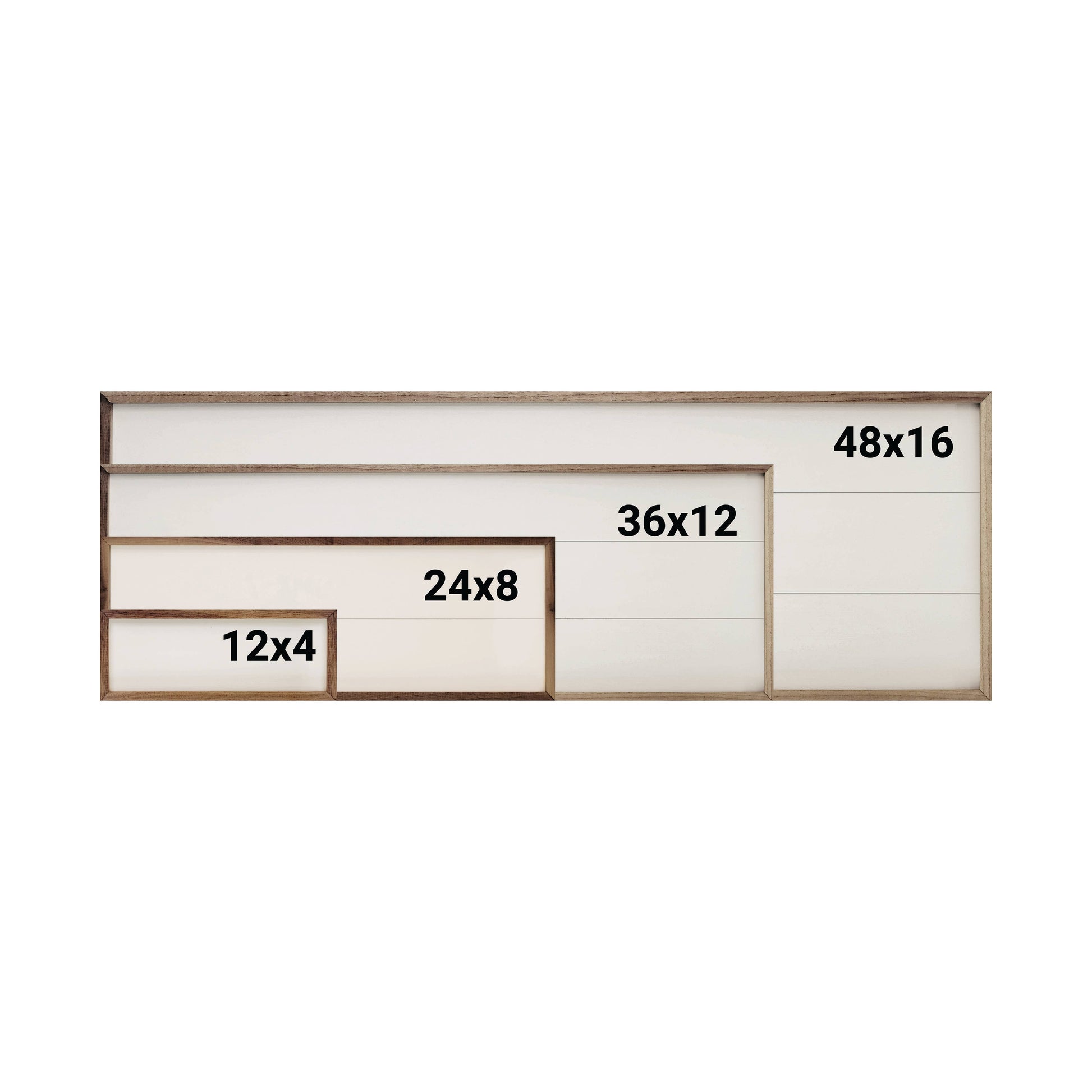 Simple Field Flowers Wooden Sign 12 x 4