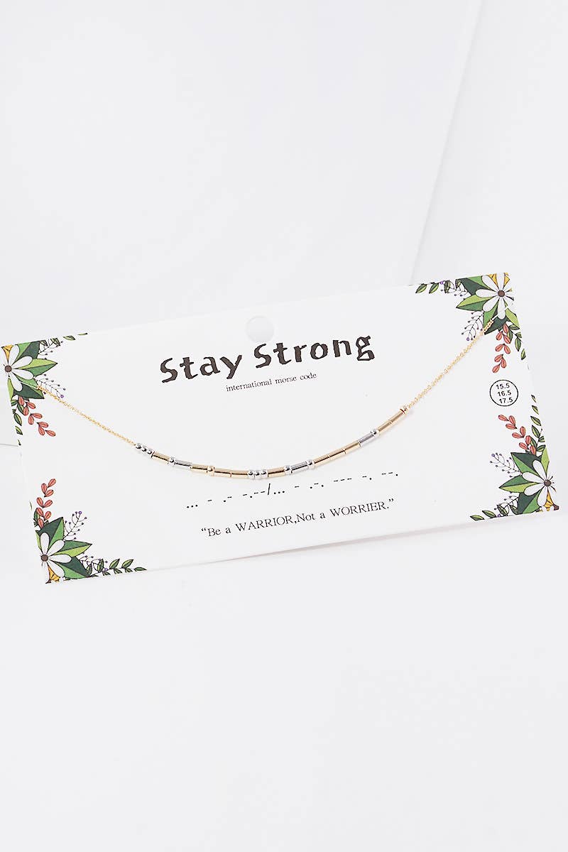 Positivity Morse Code Necklace