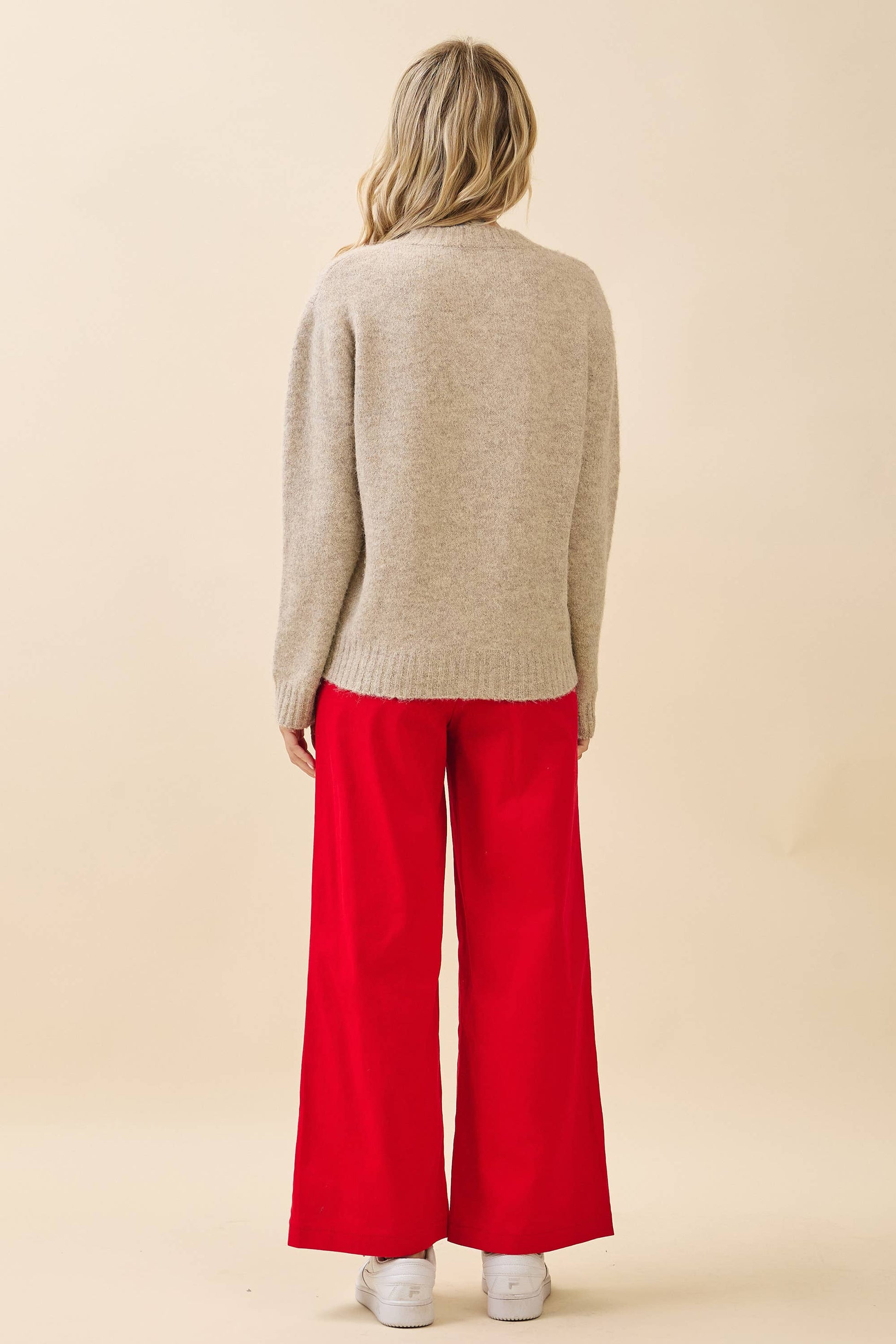 'Very Merry' Knit Embroidered Sweater