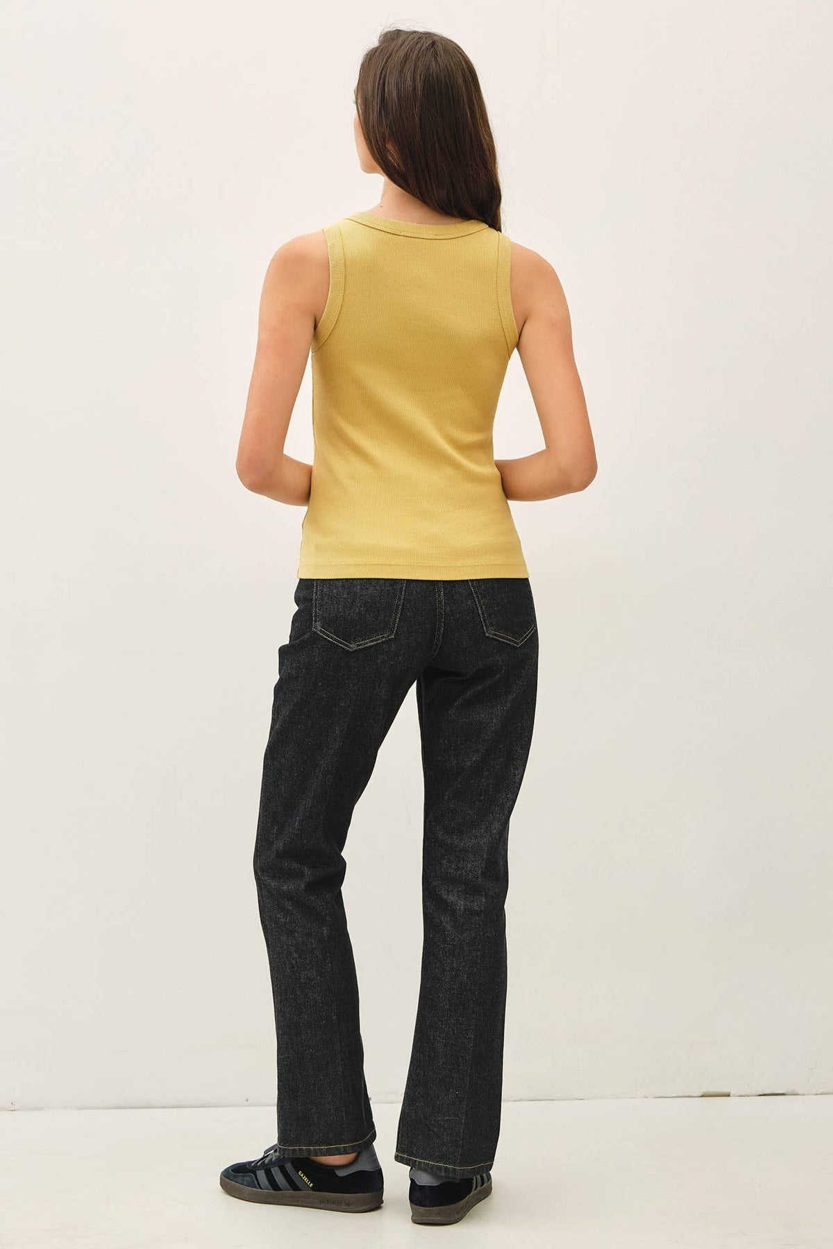 COTTON GARMENT DYED ROUND NECK TANK