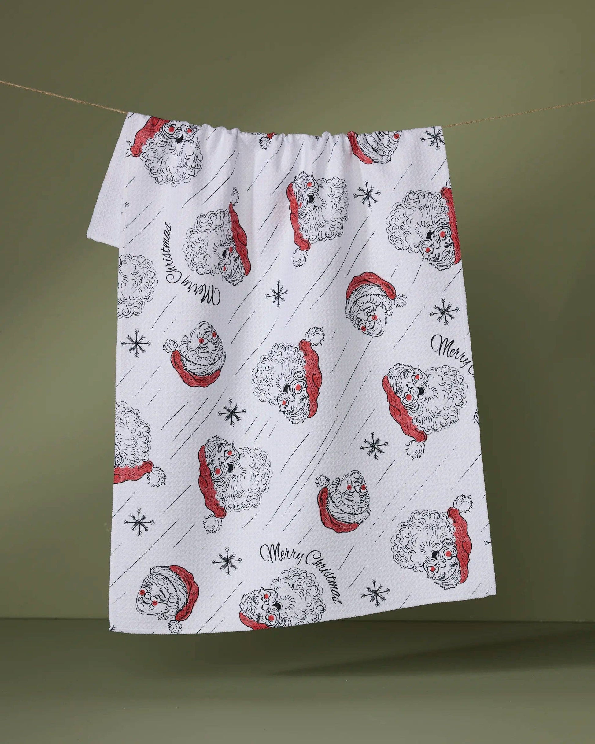 Claus Family Christmas Tea Towel
