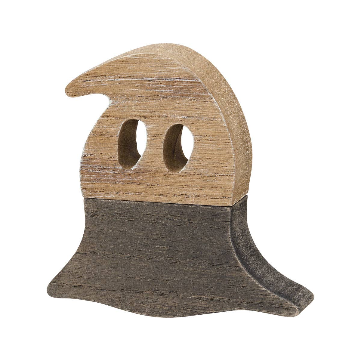 Wood/Black Halloween Plank Ghost