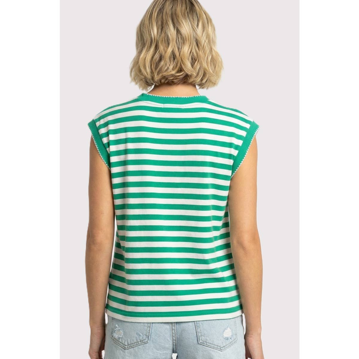 STICHED STRIPE TOP