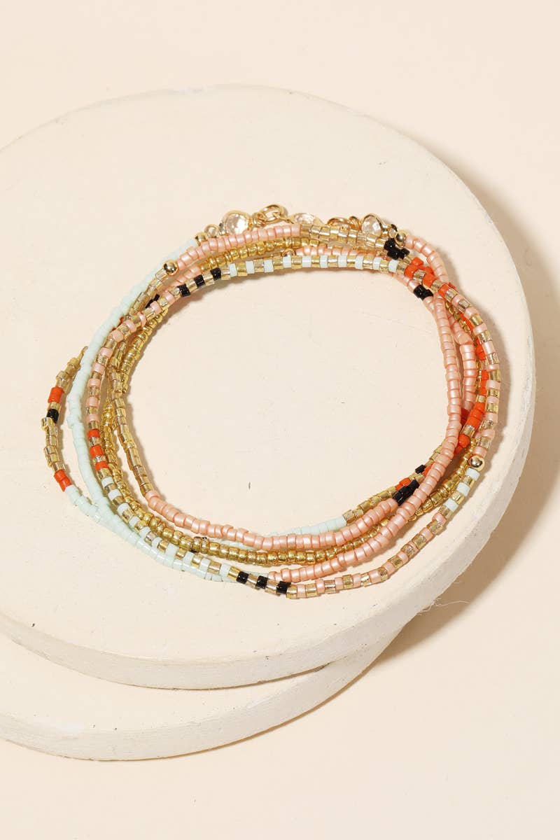 Dainty Assorted Bead Bracelet Set