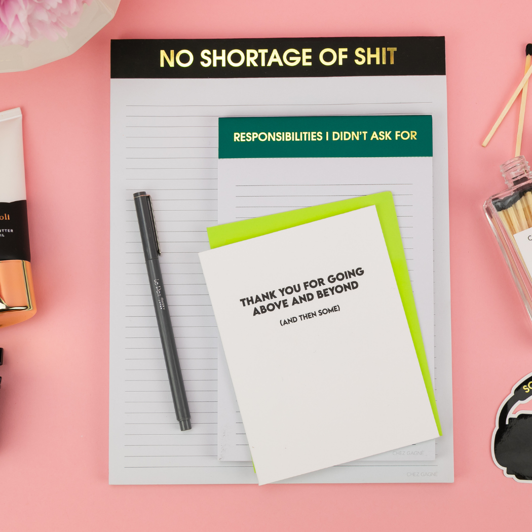 Responsibilities I Didn't Ask For - Lined Notepad,Funny Gift