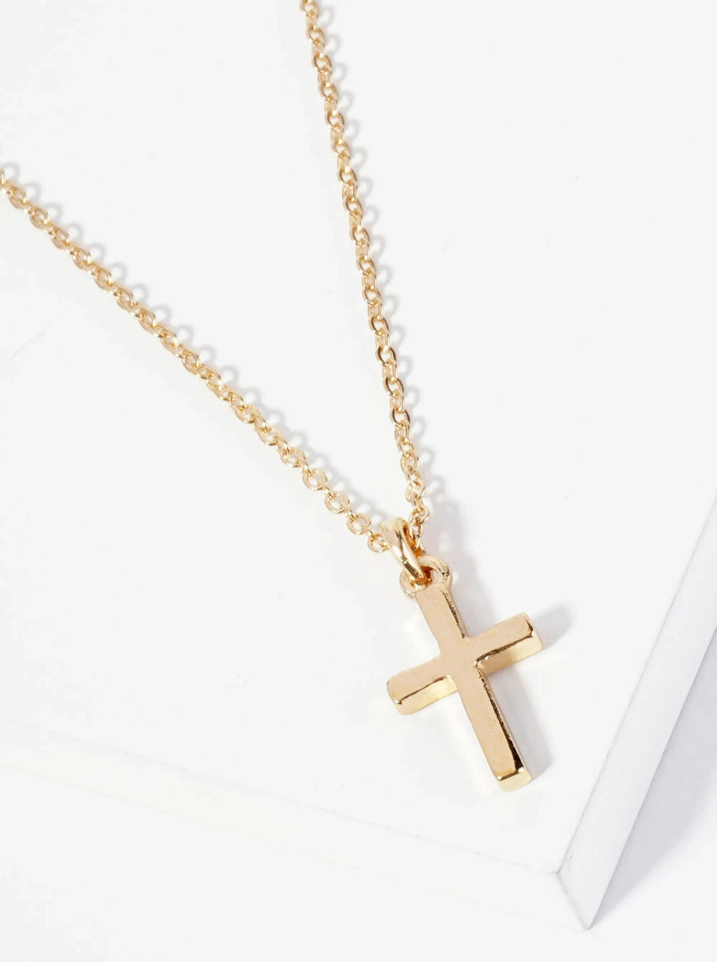 Metal Dainty Cross Pendant Necklace
