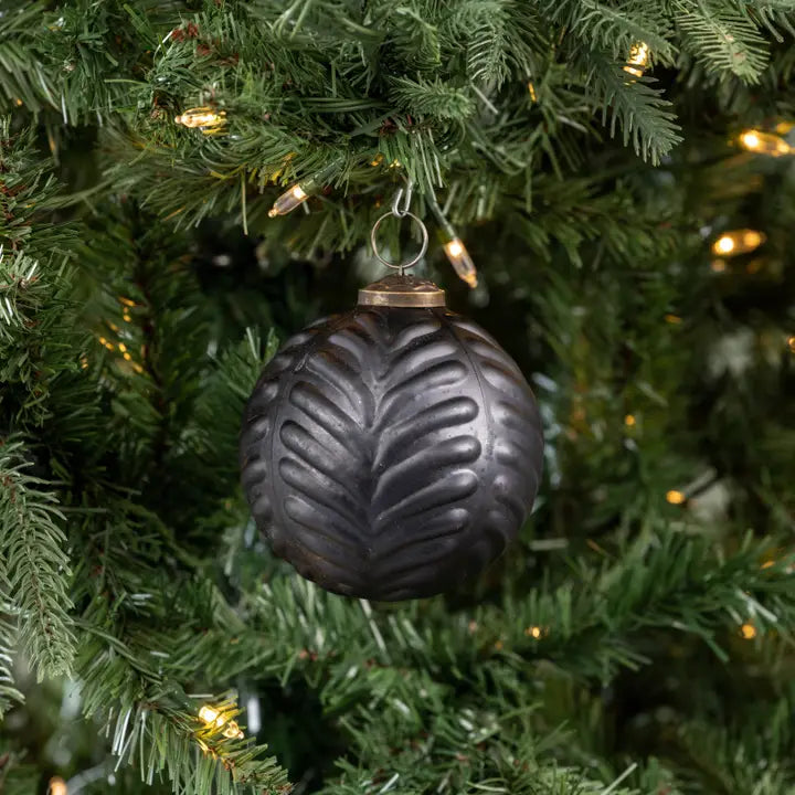 4" black filigree ornament