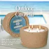 Seaside Citronella Candle in Hypertufa Pot 32 oz