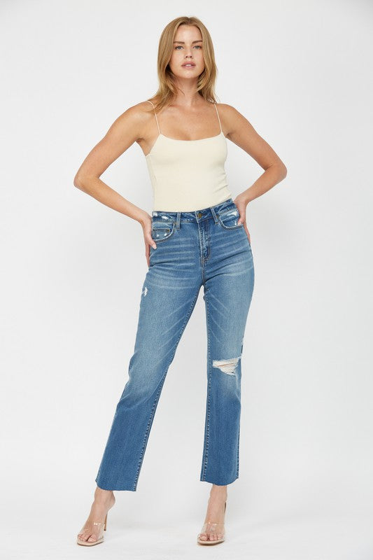 Mica High Rise Straight Leg Jean