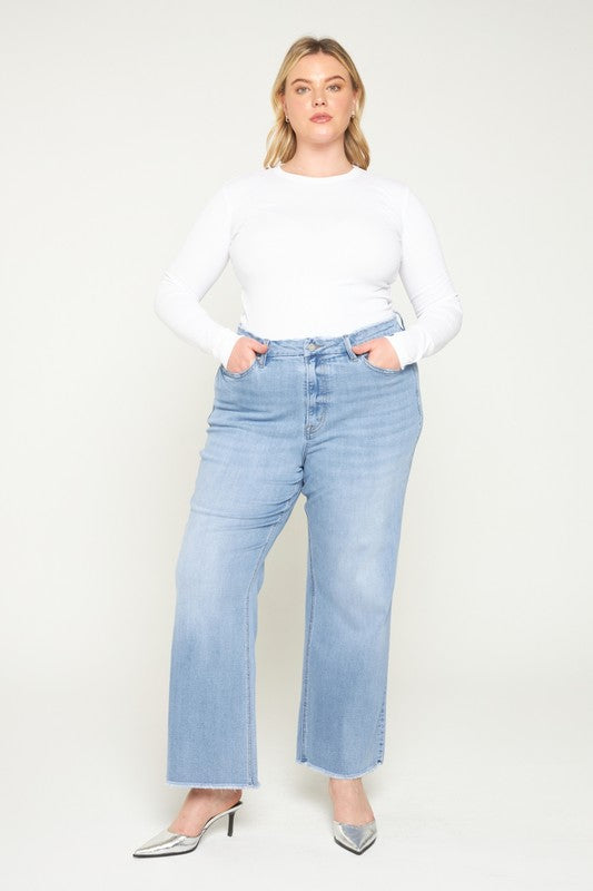 Curvy Mica Super high rise wide leg jean super soft