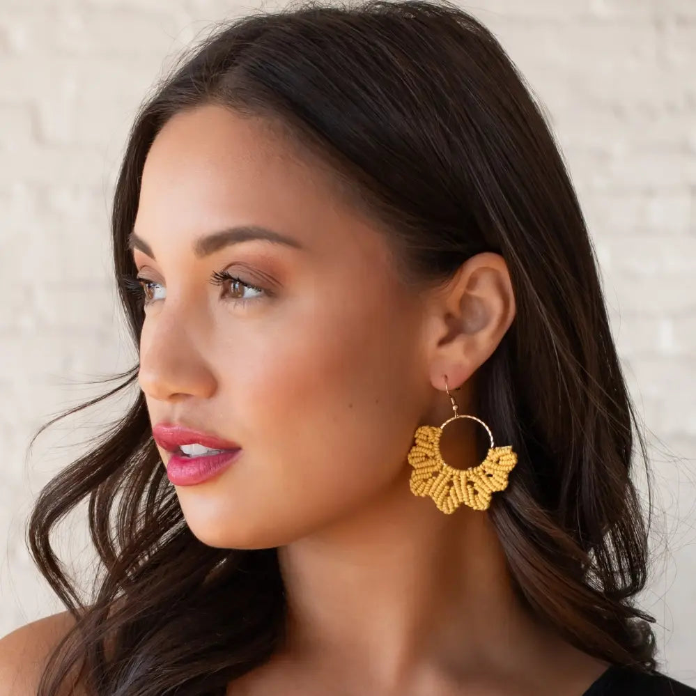 Flower Crochet Earrings