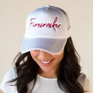 Firecracker trucker hat
