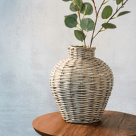 10.6" GREY WILLOW VASE