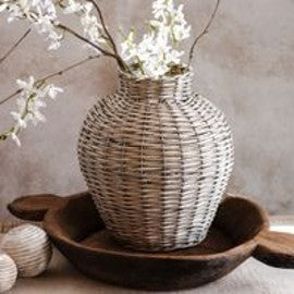 13.4" GREY WILLOW VASE