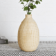9.85" CARVED WOOD VASE