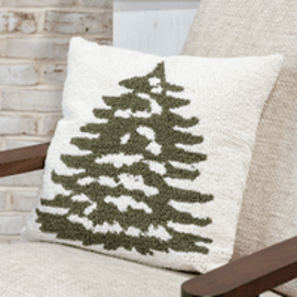 18 X 18 LOOP CROCHET TREE PILLOW