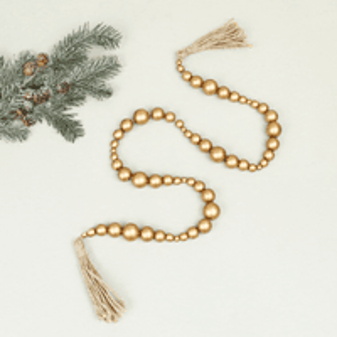 48" GOLD BEADS
