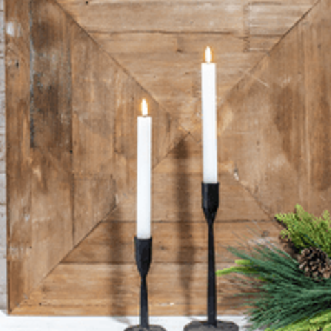 2 PC LED TAPER CANDLE SET
