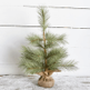 18" CHRISTMAS TREE IN BURLAP