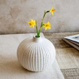 6" SAND DOT FAT VASE