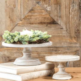 Small WHITE WASH RISER