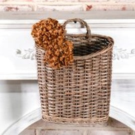 GREY WILLOW HANGING BASKET