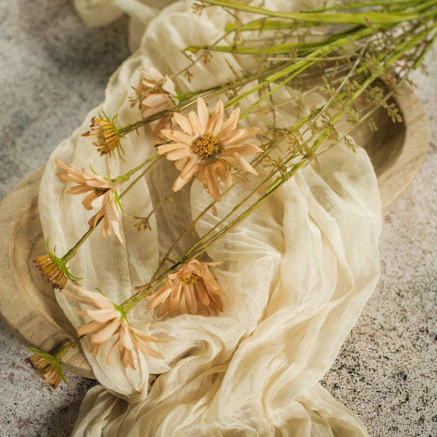 22.5" Apricot Wildflower Spray