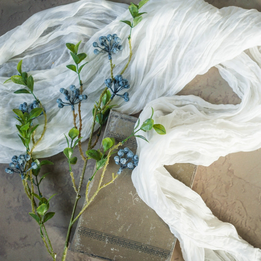 26" Blueberry Foliage Spray